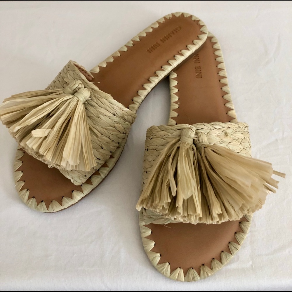 Gianni Bini tassel slides